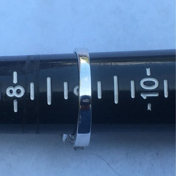 Sterling Silver Solitaire With Accents Cubic Zirconia Engagement Ring, Size 9 - Picture 11 of 11